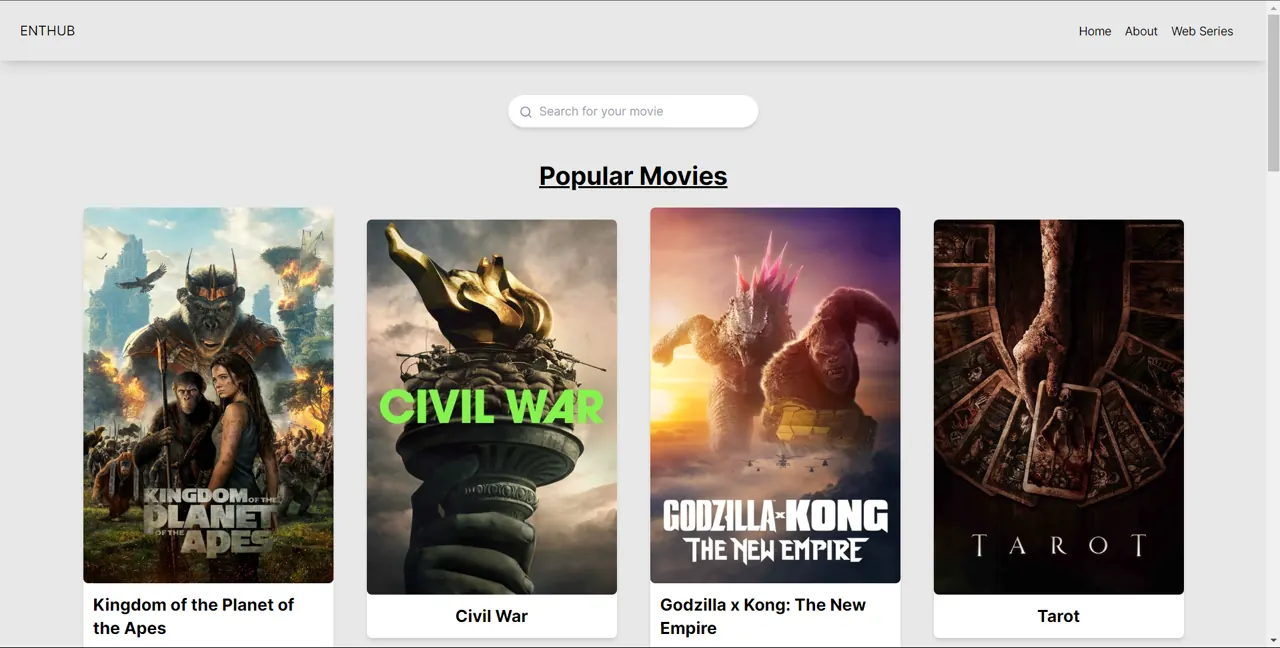 Enthub screenshot